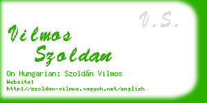 vilmos szoldan business card